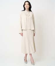 PYHCD09390 CHRISTIAN AUJARD(小さいサイズ)(メゾン ドゥ サンク) [セットアップ対応]ラメジャージースカート アイボリー