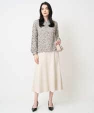 PYHCD09390 CHRISTIAN AUJARD(小さいサイズ)(メゾン ドゥ サンク) [セットアップ対応]ラメジャージースカート アイボリー