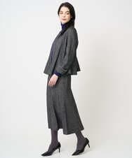 PYHCD09390 CHRISTIAN AUJARD(小さいサイズ)(メゾン ドゥ サンク) [セットアップ対応]ラメジャージースカート ブラック