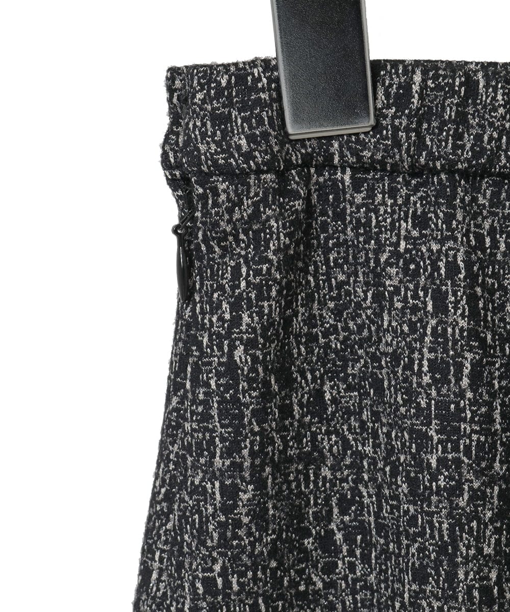 PYHCD09390 CHRISTIAN AUJARD(小さいサイズ)(メゾン ドゥ サンク) [セットアップ対応]ラメジャージースカート ブラック