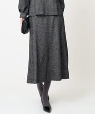 PYHCD09390 CHRISTIAN AUJARD(小さいサイズ)(メゾン ドゥ サンク) [セットアップ対応]ラメジャージースカート ブラック