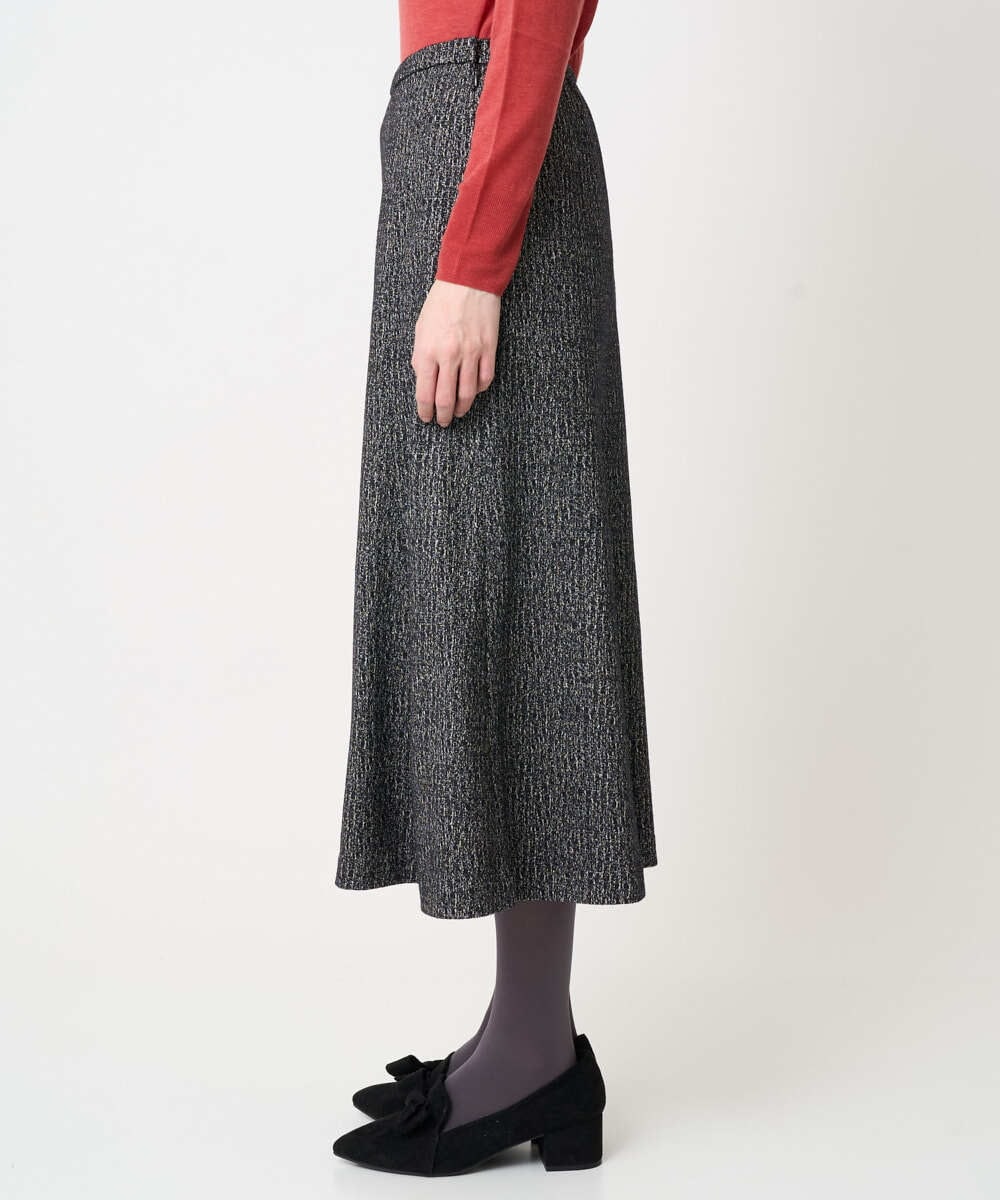 PYHCD09390 CHRISTIAN AUJARD(小さいサイズ)(メゾン ドゥ サンク) [セットアップ対応]ラメジャージースカート ブラック