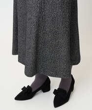 PYHCD09390 CHRISTIAN AUJARD(小さいサイズ)(メゾン ドゥ サンク) [セットアップ対応]ラメジャージースカート ブラック