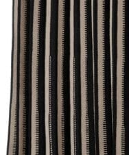 PYHES37440 CHRISTIAN AUJARD(小さいサイズ)(メゾン ドゥ サンク) 【セットアップ対応】デザインプリーツニットスカート ブラック×ベージュ