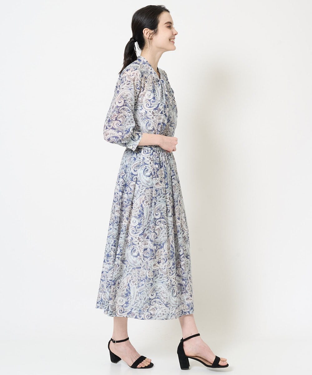 セットアップ対応]モダン更紗ペイズリースカート(ロング・マキシ丈  