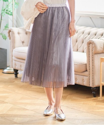 PYHGD30390 CHRISTIAN AUJARD(小さいサイズ) ブライトオーガンジープリーツスカート