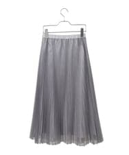 PYHGD30390 CHRISTIAN AUJARD(小さいサイズ)(メゾン ドゥ サンク) ブライトオーガンジープリーツスカート グレー