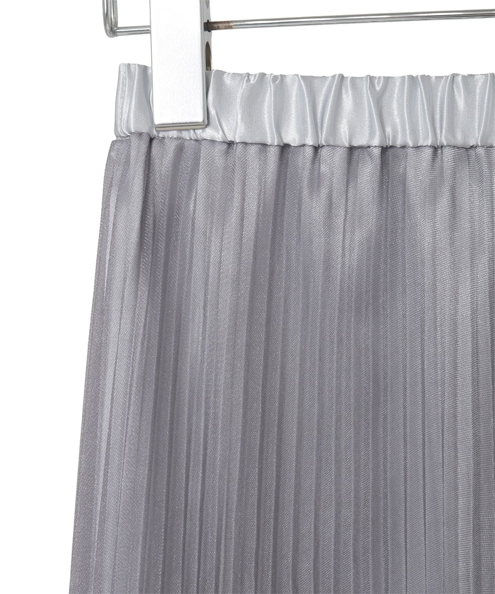 PYHGD30390 CHRISTIAN AUJARD(小さいサイズ)(メゾン ドゥ サンク) ブライトオーガンジープリーツスカート グレー