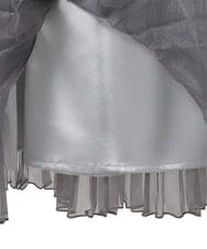 PYHGD30390 CHRISTIAN AUJARD(小さいサイズ)(メゾン ドゥ サンク) ブライトオーガンジープリーツスカート グレー