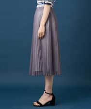 PYHGD30390 CHRISTIAN AUJARD(小さいサイズ)(メゾン ドゥ サンク) ブライトオーガンジープリーツスカート グレー