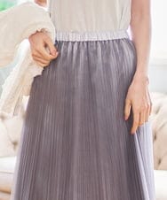 PYHGD30390 CHRISTIAN AUJARD(小さいサイズ)(メゾン ドゥ サンク) ブライトオーガンジープリーツスカート グレー