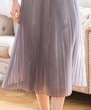 PYHGD30390 CHRISTIAN AUJARD(小さいサイズ)(メゾン ドゥ サンク) ブライトオーガンジープリーツスカート グレー