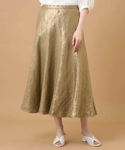 PYHGD58390 CHRISTIAN AUJARD(小さいサイズ) シャイニーリネンフレアスカート