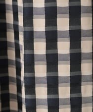 PYHGE09430 CHRISTIAN AUJARD(小さいサイズ)(メゾン ドゥ サンク) [セットアップ対応]シャンブレーチェックスカート オレンジ×ネイビー系