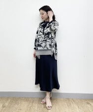 PYHGP05330 CHRISTIAN AUJARD(小さいサイズ)(メゾン ドゥ サンク) サテンジョーゼットフレアスカート ベージュ