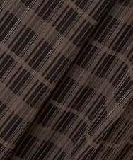 PYHGS62390 CHRISTIAN AUJARD(小さいサイズ)(メゾン ドゥ サンク) [セットアップ対応]シアーチェックAラインスカート ブラウン