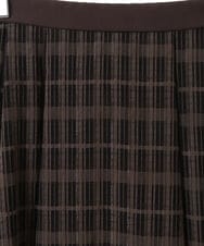 PYHGS62390 CHRISTIAN AUJARD(小さいサイズ)(メゾン ドゥ サンク) [セットアップ対応]シアーチェックAラインスカート ブラウン