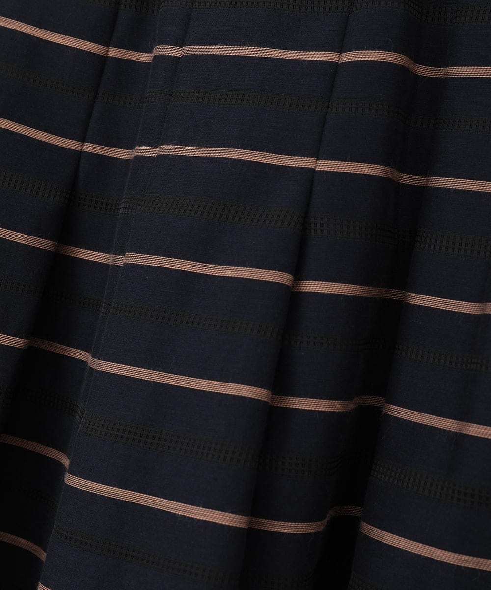 PYHHE28400 CHRISTIAN AUJARD(小さいサイズ)(メゾン ドゥ サンク) [セットアップ対応]カラミメッシュボーダースカート ネイビー