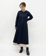 PYHJP74380 CHRISTIAN AUJARD(小さいサイズ)(メゾン ドゥ サンク) サテンプリーツロングスカート ブラウン