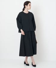 PYHJS10350 CHRISTIAN AUJARD(小さいサイズ)(メゾン ドゥ サンク) タックフレアースカート ブラック