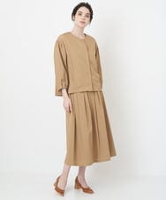 PYHJS10350 CHRISTIAN AUJARD(小さいサイズ)(メゾン ドゥ サンク) タックフレアースカート ブラック