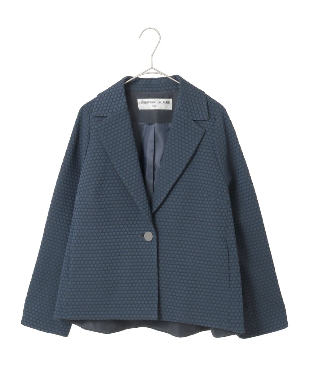 PYJAD01700 CHRISTIAN AUJARD(小さいサイズ)(メゾン ドゥ サンク) [セットアップ対応]オリジナルジャガードジャケット ネイビー