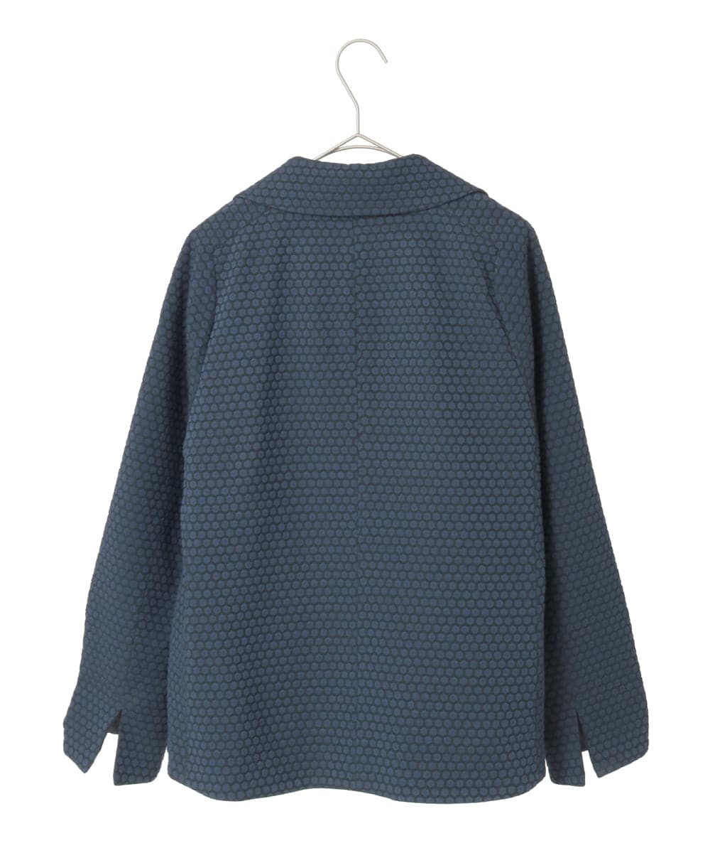 PYJAD01700 CHRISTIAN AUJARD(小さいサイズ)(メゾン ドゥ サンク) [セットアップ対応]オリジナルジャガードジャケット ネイビー