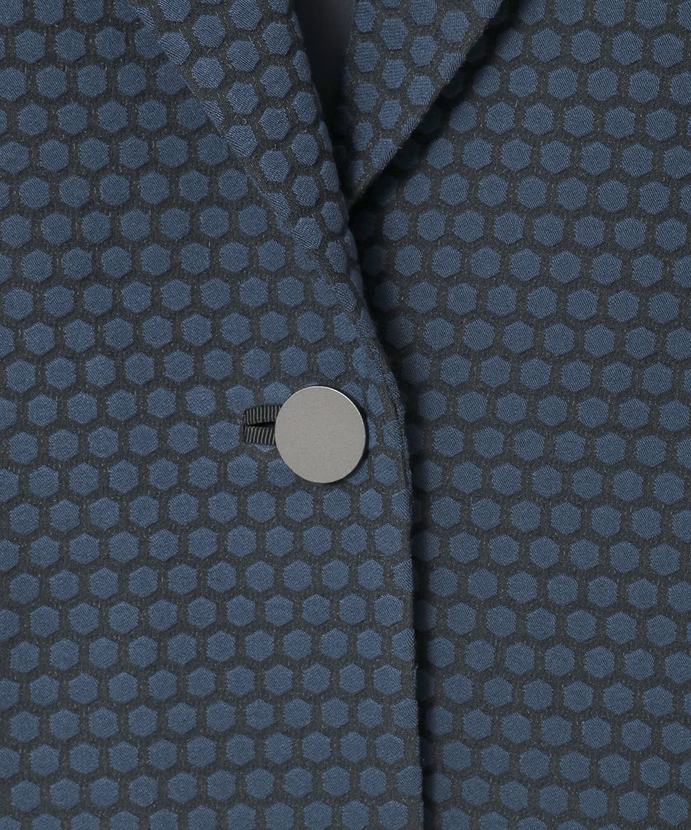 PYJAD01700 CHRISTIAN AUJARD(小さいサイズ)(メゾン ドゥ サンク) [セットアップ対応]オリジナルジャガードジャケット ネイビー