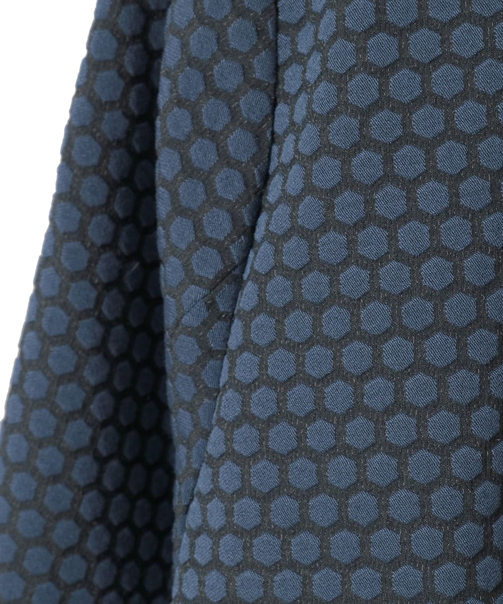 PYJAD01700 CHRISTIAN AUJARD(小さいサイズ)(メゾン ドゥ サンク) [セットアップ対応]オリジナルジャガードジャケット ネイビー