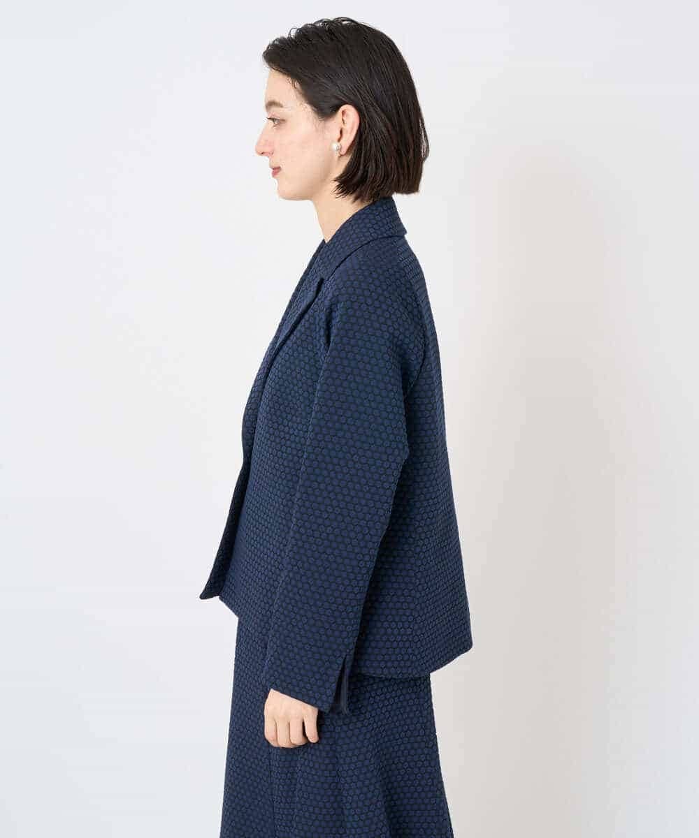 PYJAD01700 CHRISTIAN AUJARD(小さいサイズ)(メゾン ドゥ サンク) [セットアップ対応]オリジナルジャガードジャケット ネイビー