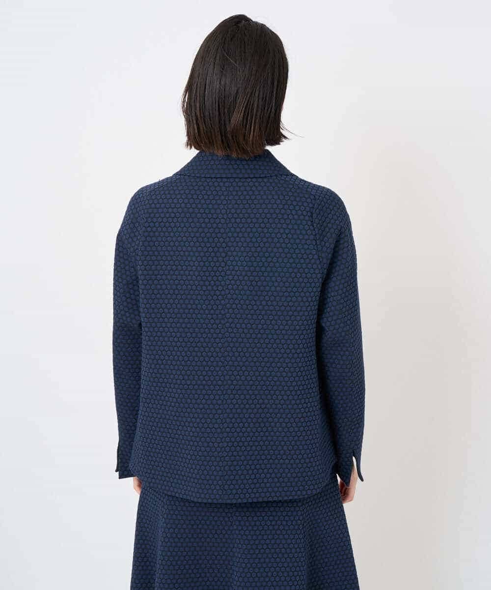 PYJAD01700 CHRISTIAN AUJARD(小さいサイズ)(メゾン ドゥ サンク) [セットアップ対応]オリジナルジャガードジャケット ネイビー