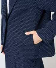 PYJAD01700 CHRISTIAN AUJARD(小さいサイズ)(メゾン ドゥ サンク) [セットアップ対応]オリジナルジャガードジャケット ネイビー