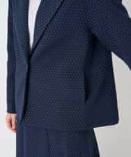 PYJAD01700 CHRISTIAN AUJARD(小さいサイズ)(メゾン ドゥ サンク) [セットアップ対応]オリジナルジャガードジャケット ネイビー