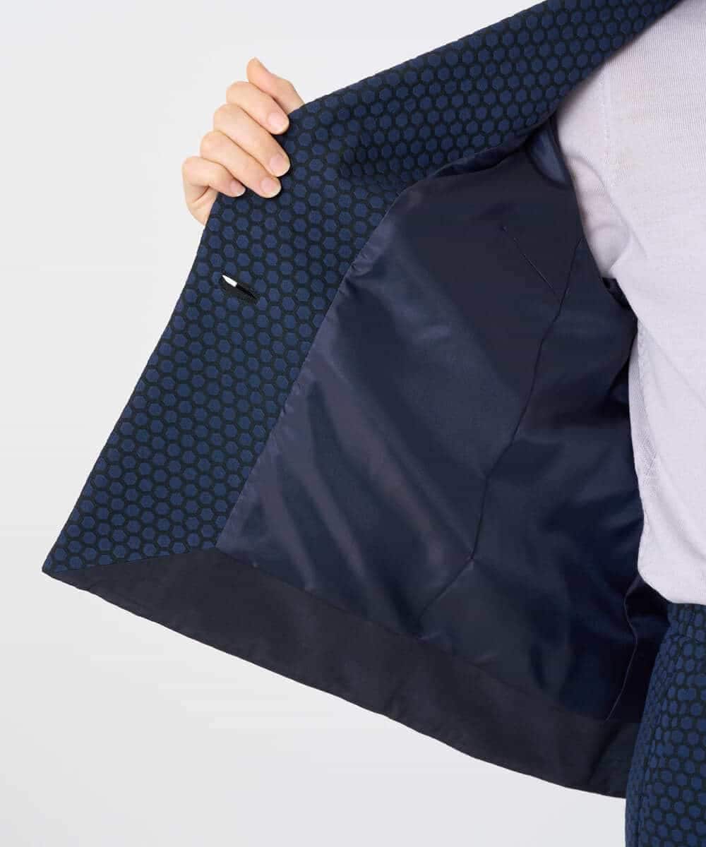 PYJAD01700 CHRISTIAN AUJARD(小さいサイズ)(メゾン ドゥ サンク) [セットアップ対応]オリジナルジャガードジャケット ネイビー