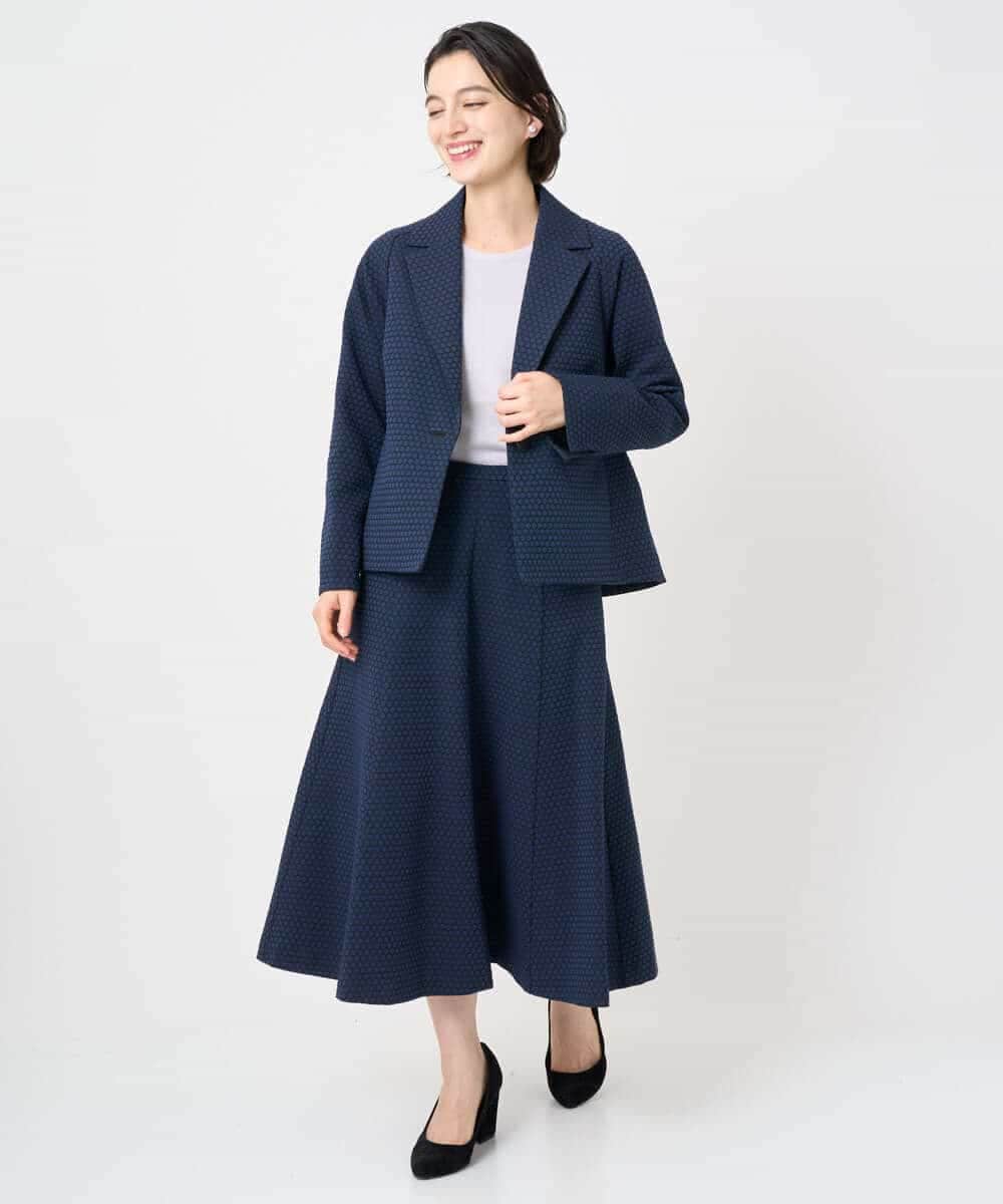 PYJAD01700 CHRISTIAN AUJARD(小さいサイズ)(メゾン ドゥ サンク) [セットアップ対応]オリジナルジャガードジャケット ネイビー