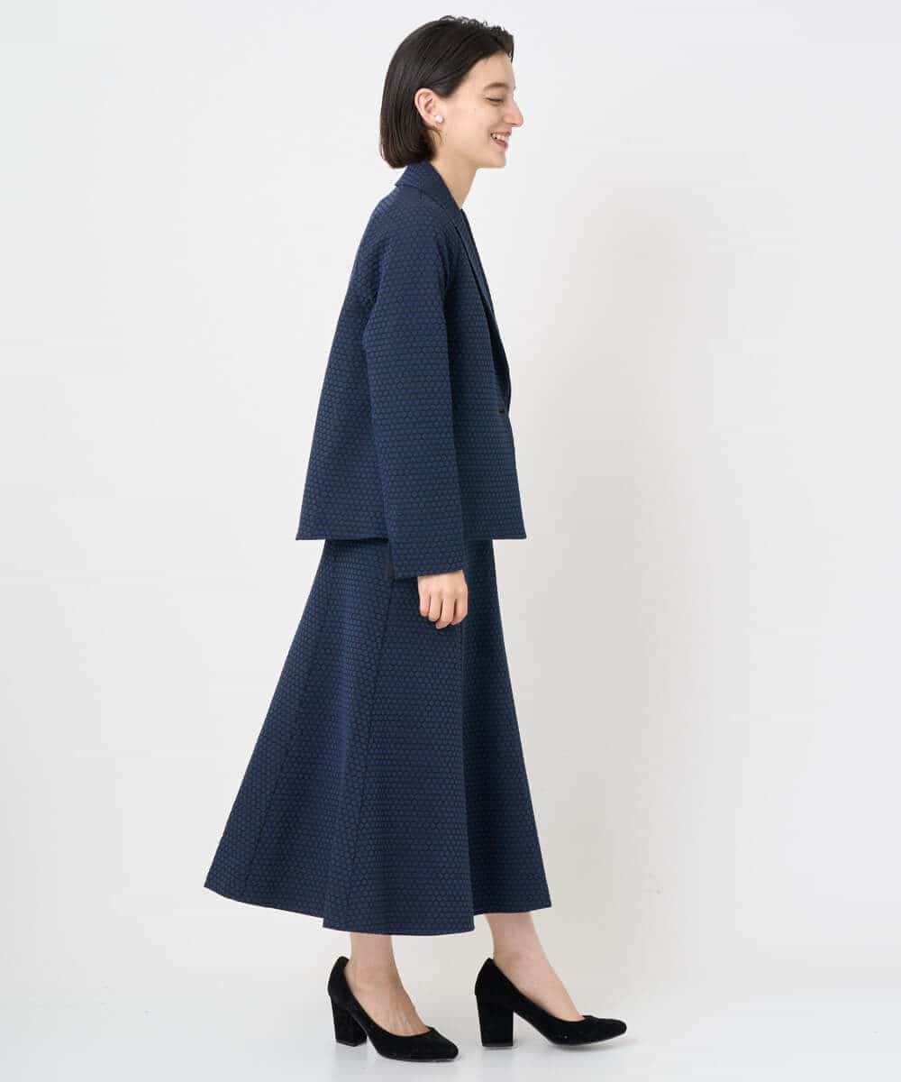 PYJAD01700 CHRISTIAN AUJARD(小さいサイズ)(メゾン ドゥ サンク) [セットアップ対応]オリジナルジャガードジャケット ネイビー