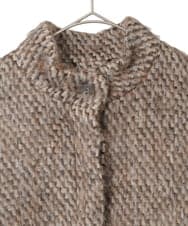 PYJAD30690 CHRISTIAN AUJARD(小さいサイズ)(メゾン ドゥ サンク) シャギーオーバージャケットコート ブラウン