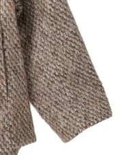 PYJAD30690 CHRISTIAN AUJARD(小さいサイズ)(メゾン ドゥ サンク) シャギーオーバージャケットコート ブラウン