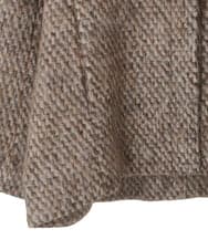 PYJAD30690 CHRISTIAN AUJARD(小さいサイズ)(メゾン ドゥ サンク) シャギーオーバージャケットコート ブラウン