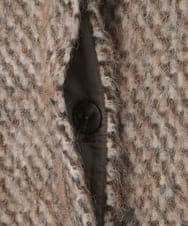 PYJAD30690 CHRISTIAN AUJARD(小さいサイズ)(メゾン ドゥ サンク) シャギーオーバージャケットコート ブラウン