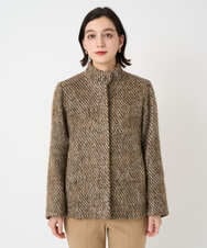 PYJAD30690 CHRISTIAN AUJARD(小さいサイズ)(メゾン ドゥ サンク) シャギーオーバージャケットコート ブラウン