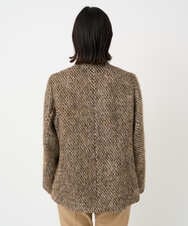 PYJAD30690 CHRISTIAN AUJARD(小さいサイズ)(メゾン ドゥ サンク) シャギーオーバージャケットコート ブラウン