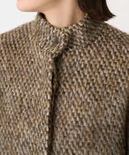 PYJAD30690 CHRISTIAN AUJARD(小さいサイズ)(メゾン ドゥ サンク) シャギーオーバージャケットコート ブラウン