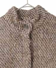 PYJAD30690 CHRISTIAN AUJARD(小さいサイズ)(メゾン ドゥ サンク) シャギーオーバージャケットコート ブラウン