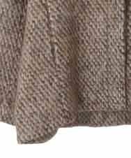 PYJAD30690 CHRISTIAN AUJARD(小さいサイズ)(メゾン ドゥ サンク) シャギーオーバージャケットコート ブラウン