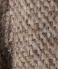 PYJAD30690 CHRISTIAN AUJARD(小さいサイズ)(メゾン ドゥ サンク) シャギーオーバージャケットコート ブラウン