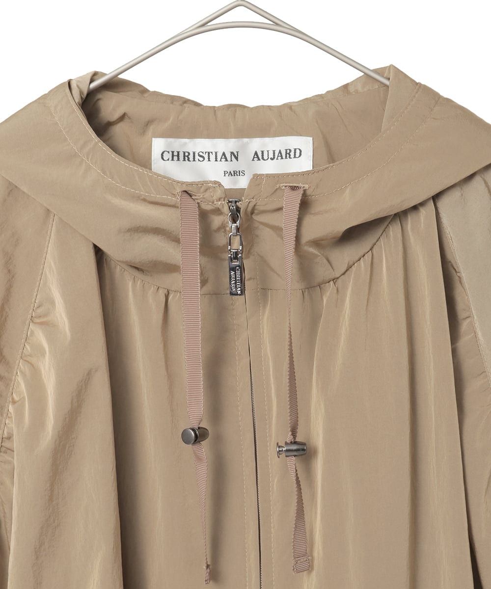 PYJAE10590 CHRISTIAN AUJARD(小さいサイズ)(メゾン ドゥ サンク) シャンブレージップアップブルゾン ブラウン