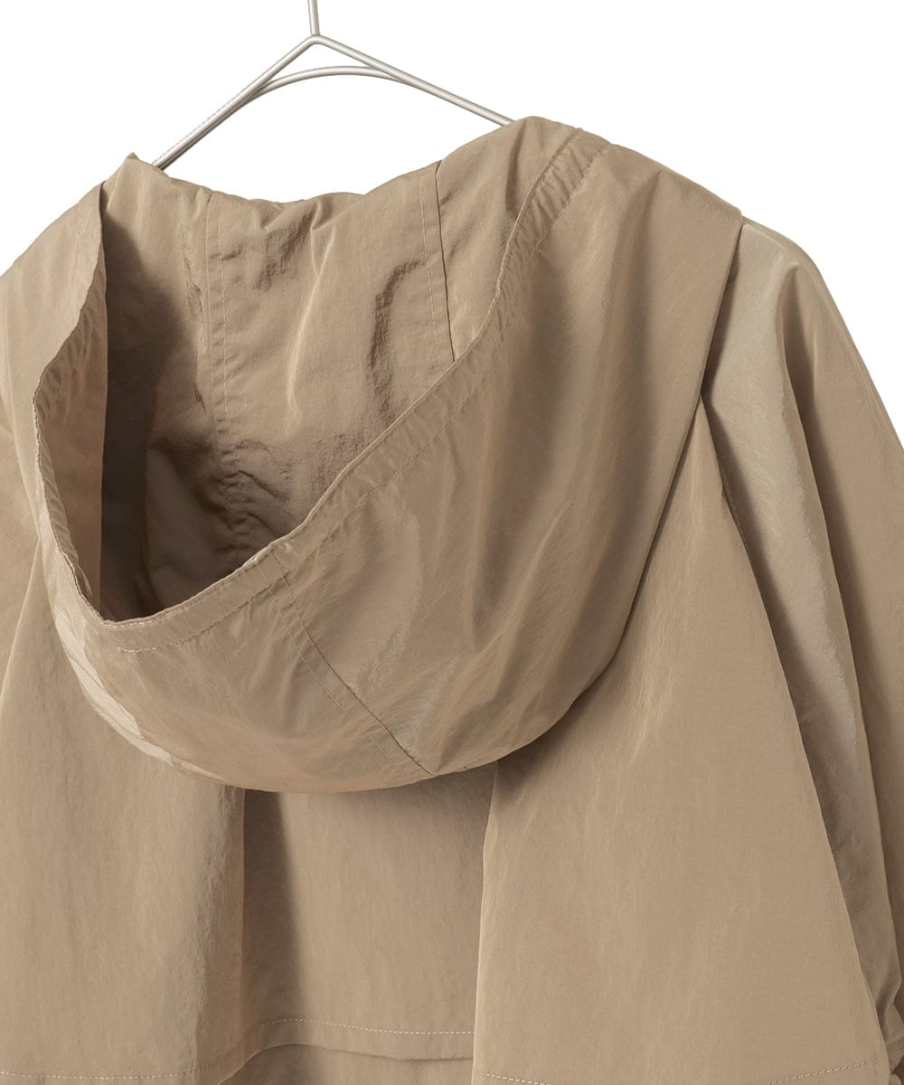 PYJAE10590 CHRISTIAN AUJARD(小さいサイズ)(メゾン ドゥ サンク) シャンブレージップアップブルゾン ブラウン