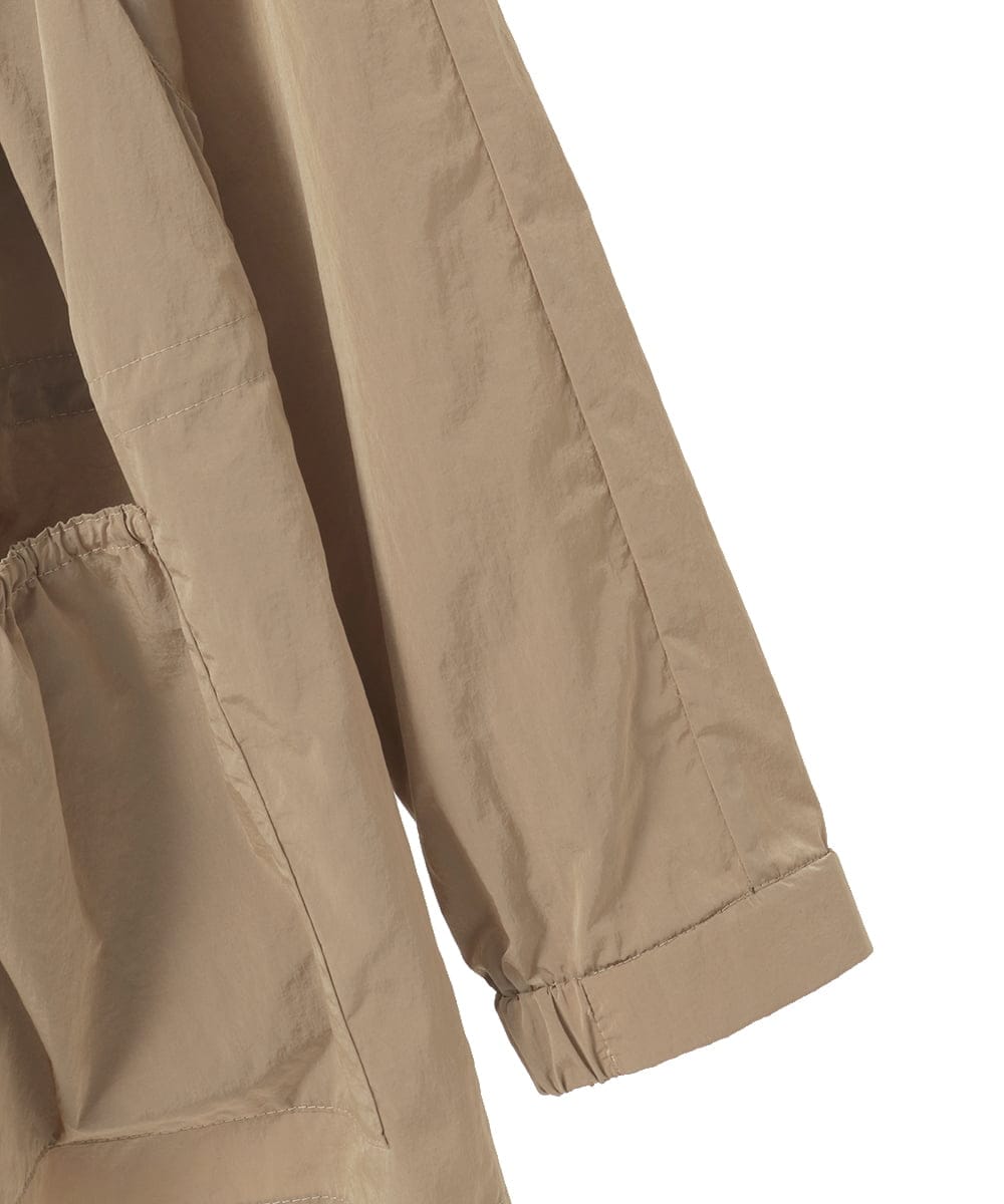 PYJAE10590 CHRISTIAN AUJARD(小さいサイズ)(メゾン ドゥ サンク) シャンブレージップアップブルゾン ブラウン