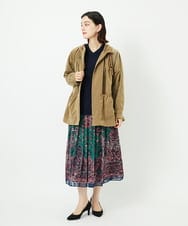 PYJAE10590 CHRISTIAN AUJARD(小さいサイズ)(メゾン ドゥ サンク) シャンブレージップアップブルゾン ブラウン